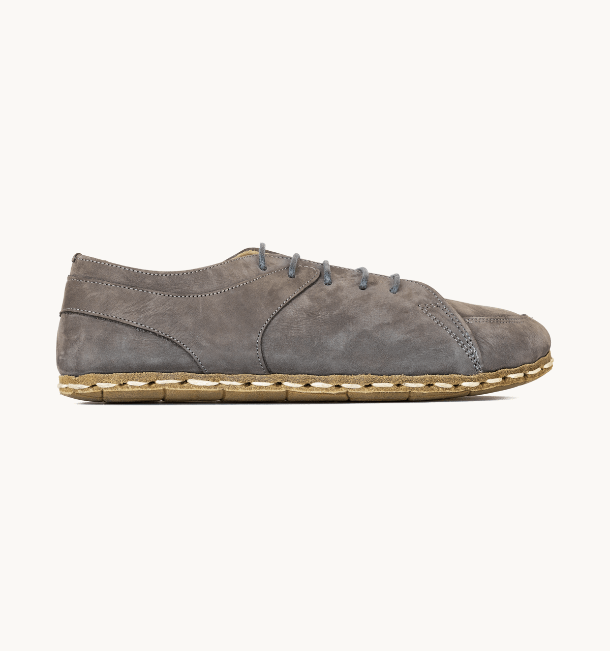Women's Barefoot Leather Sneaker — Ashen-3