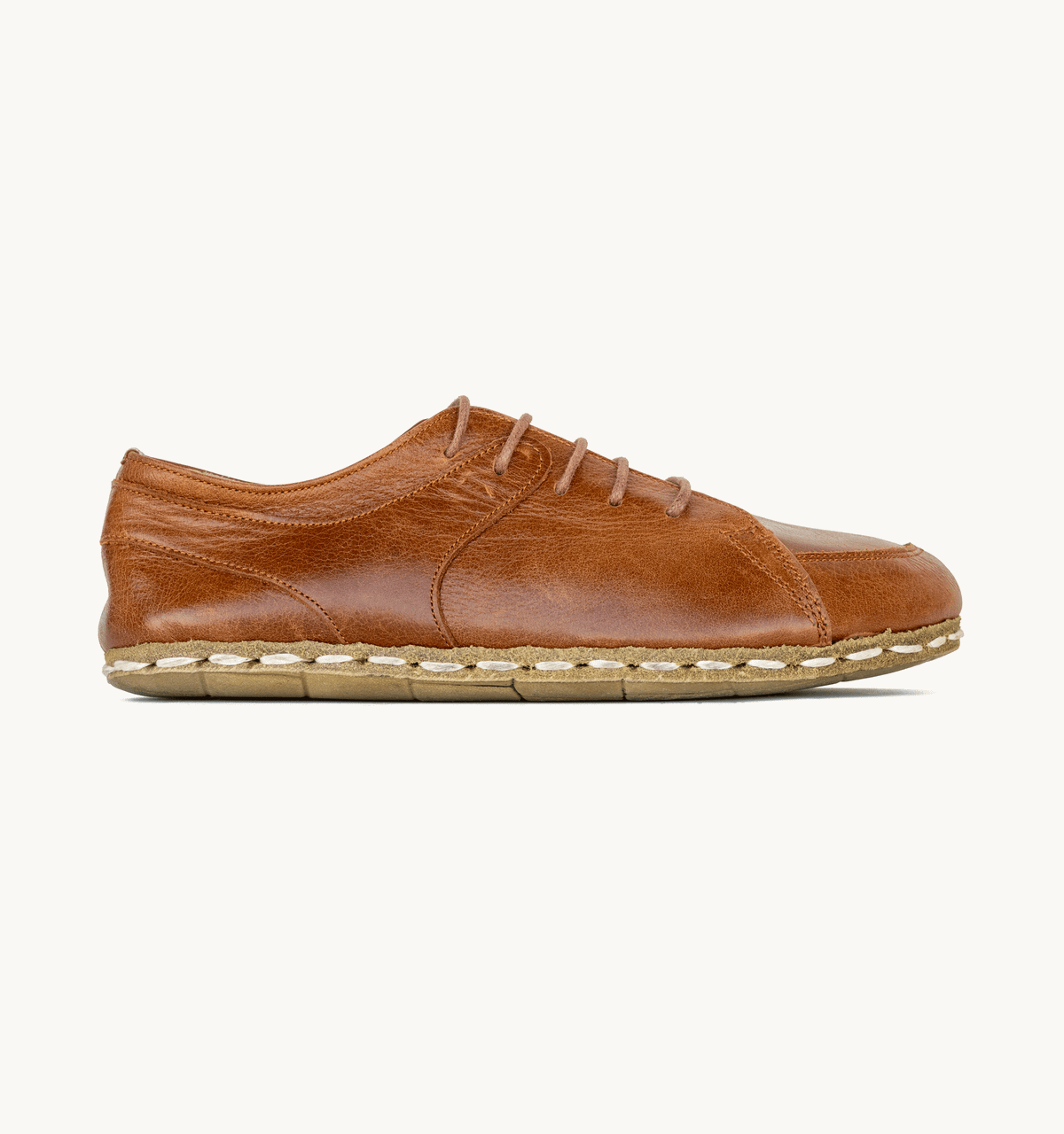 Men's Barefoot Leather Sneaker — Russet-1