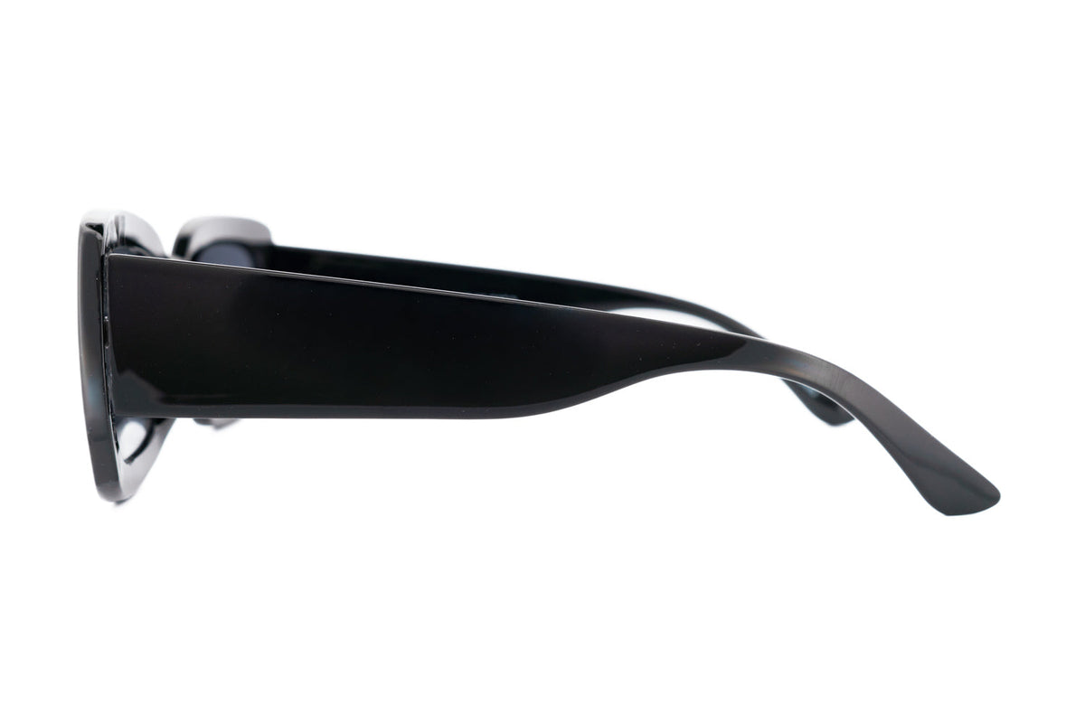 Boléro Noir — Oversized Rectangular Sunglasses-2