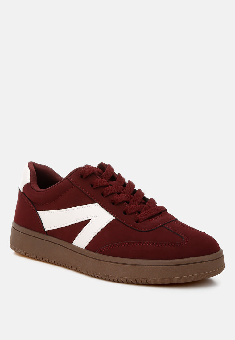 Zoomer Contrasting Patchwork Chunky Sneakers-1