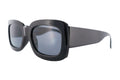 Boléro Noir — Oversized Rectangular Sunglasses-0