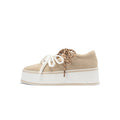 Dual Lace Platform Knit Sneakers – Chunky 5.5cm Street Style Flatform Shoes-0