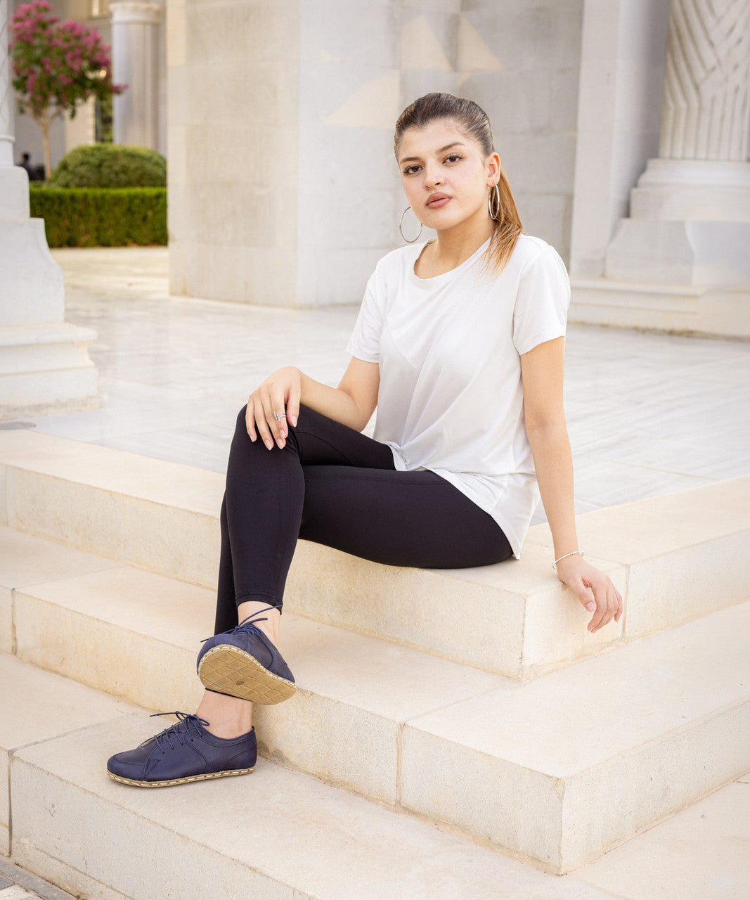 Women's Barefoot Leather Sneaker — Ocean-1